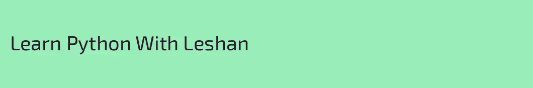 Learn Python With Leshan